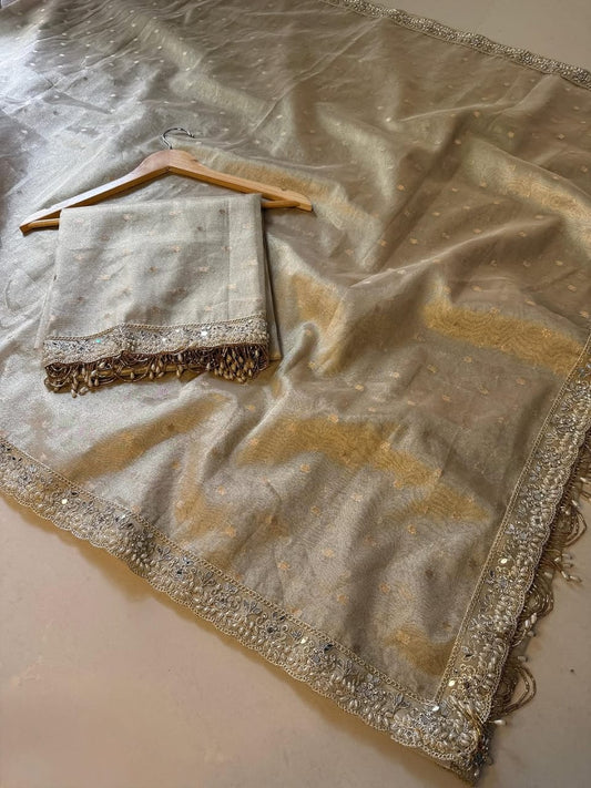 Aarini Golden Tissue Silk Saree