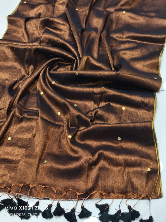 Gini Tissue Cotton Handloom Saree