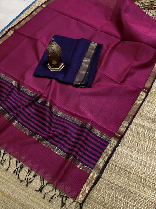 Keya Maheshwari Soft Silk Cotton Handloom Saree