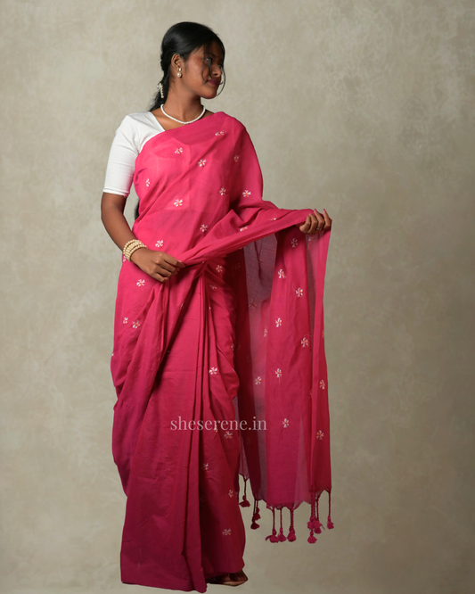 Seuli Khadi Cotton Saree