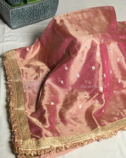 Gulnaaz Wine Tissue Silk Saree