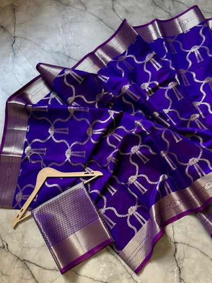 Nooraya Nora Fatehi inspired Semi Katan Silk Saree