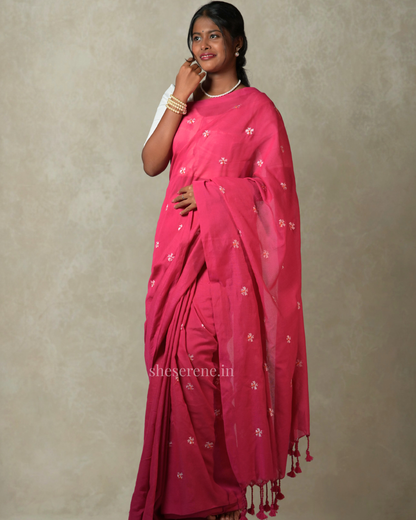 Seuli Khadi Cotton Saree
