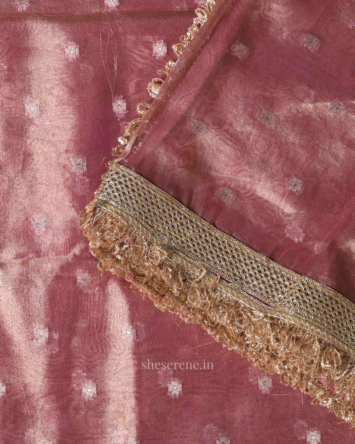 Gulnaaz Wine Tissue Silk Saree