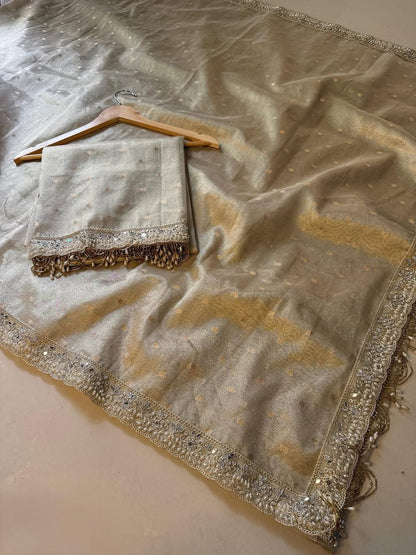 Aarini Golden Tissue Silk Saree