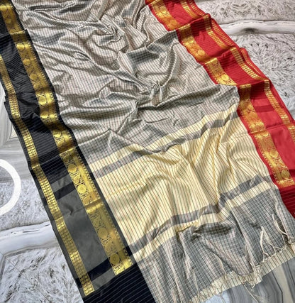 Vaidehi Banarasi Soft Semi Katan Silk Saree