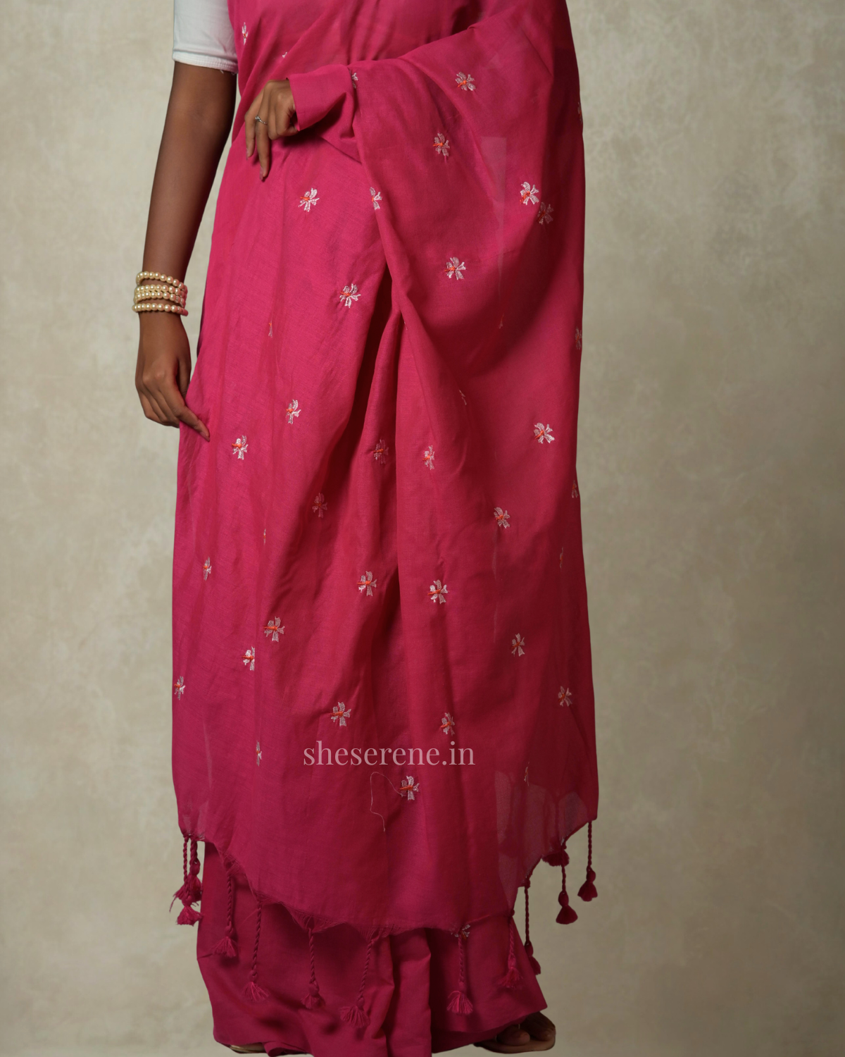 Seuli Khadi Cotton Saree