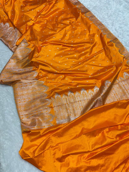 Aafreen Banarasi Soft Mashru Katan Silk Saree