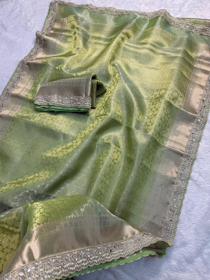 Heer Green Kanchi Pattu Silk Saree
