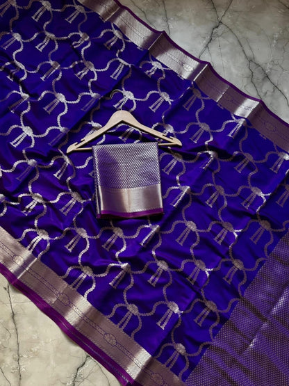 Nooraya Nora Fatehi inspired Semi Katan Silk Saree