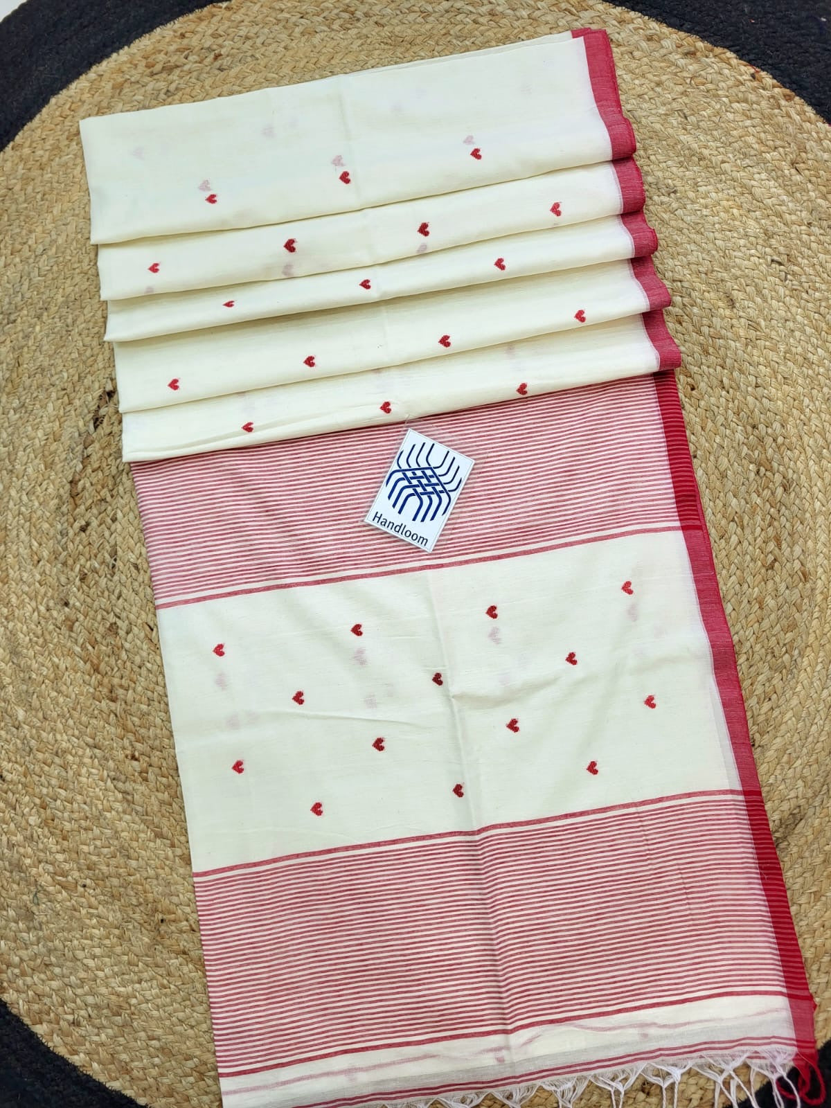 Prema Ivory Pure Cotton Saree