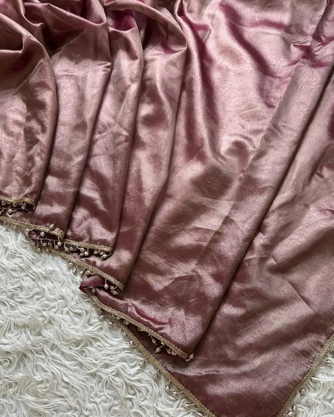 Reeva Pink Banarasi Soft Glass Tissue Silk Saree