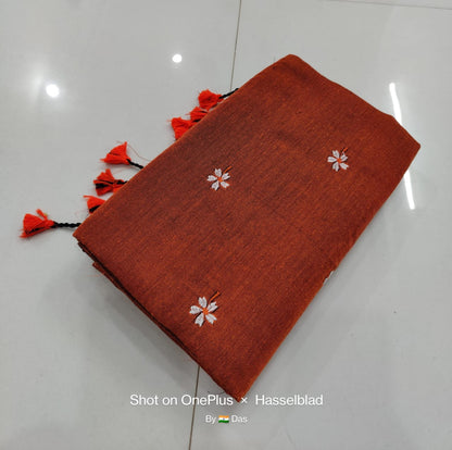 Seuli Khadi Cotton Saree