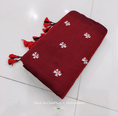 Seuli Khadi Cotton Saree