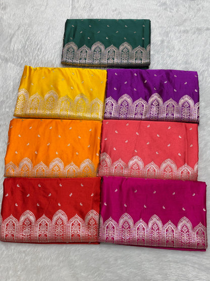 Aafreen Banarasi Soft Mashru Katan Silk Saree