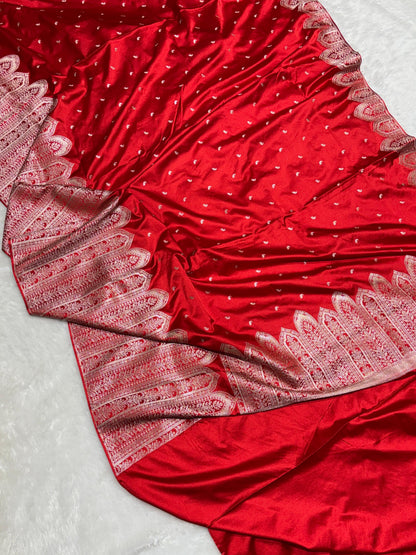 Aafreen Banarasi Soft Mashru Katan Silk Saree