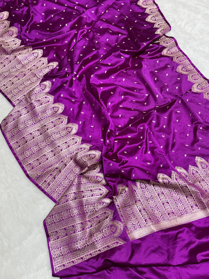 Aafreen Banarasi Soft Mashru Katan Silk Saree