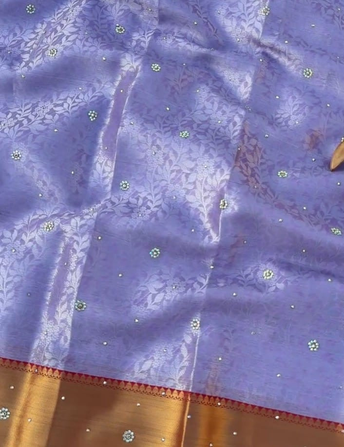 Sarika Lilac Mist Soft Kanchi Silk Saree