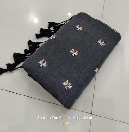 Seuli Khadi Cotton Saree
