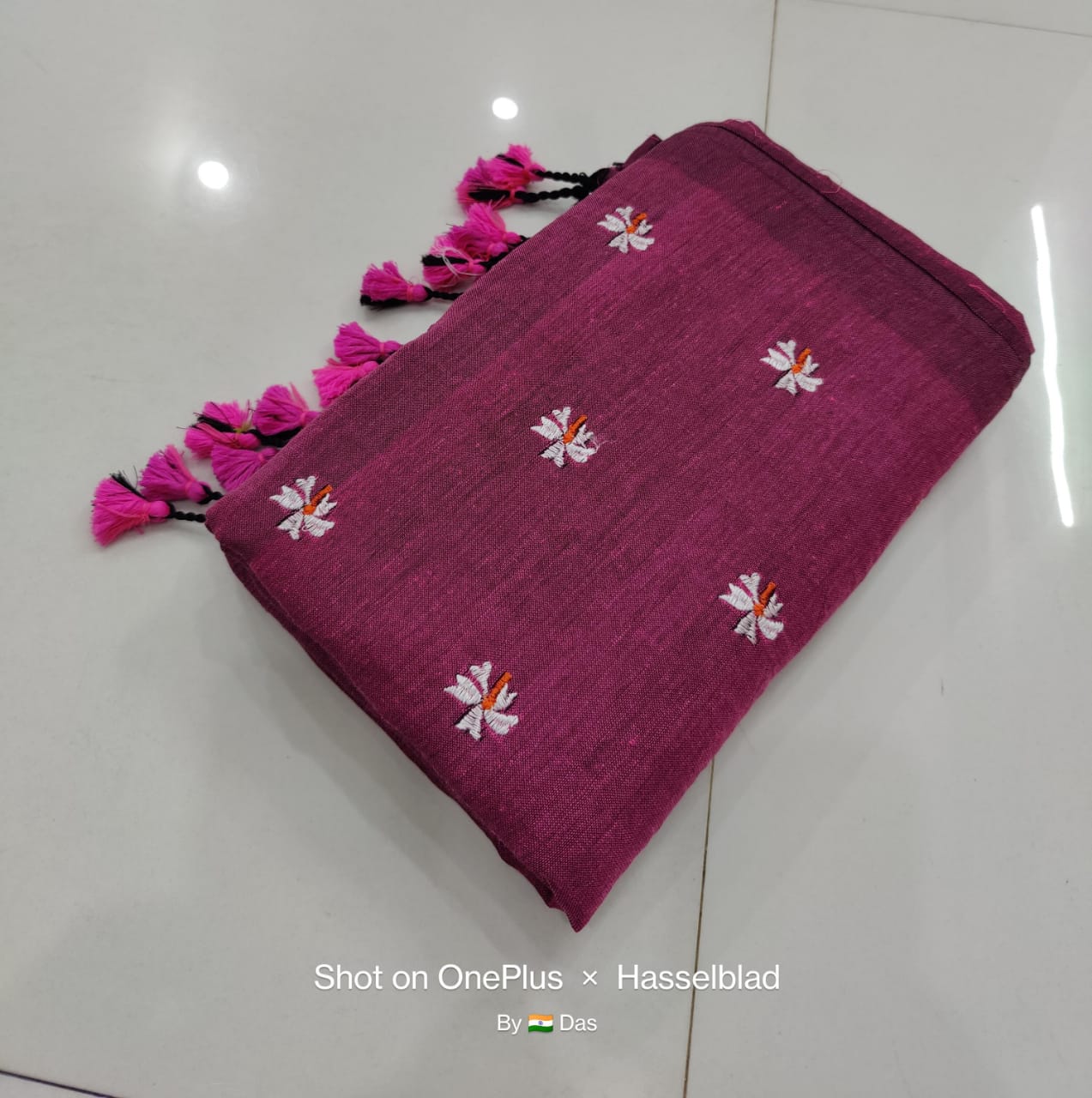 Seuli Khadi Cotton Saree