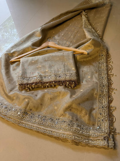 Aarini Golden Tissue Silk Saree